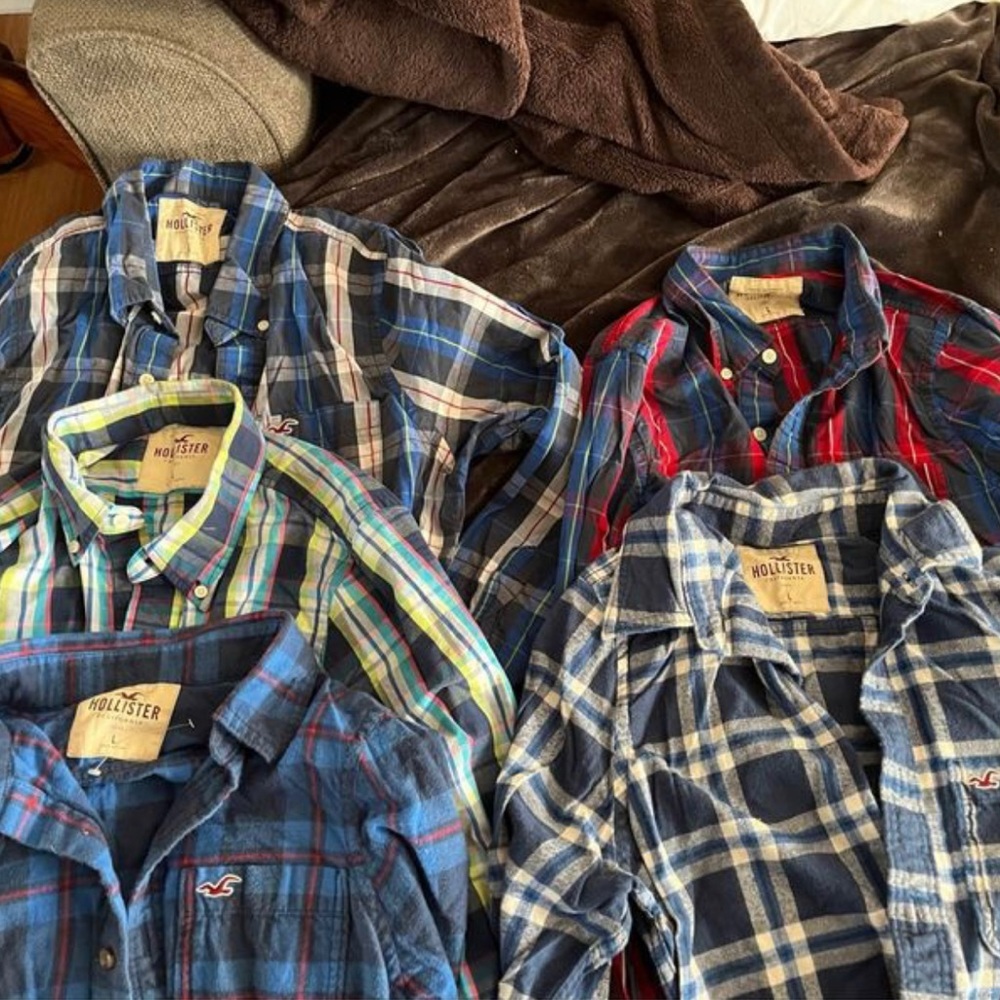 Lot of 5 Hollister long sleeve shirts